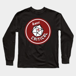 Almost Critical - Full Color Round Logo on Black/Dark Long Sleeve T-Shirt